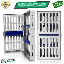 Dental Sterilization Cassette Autoclave Tray Rack Box For 7 Instrument German Gr