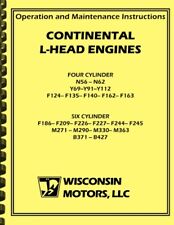 Continental L-head F162 F163 Engine Operations Maintenance Overhaul Manual