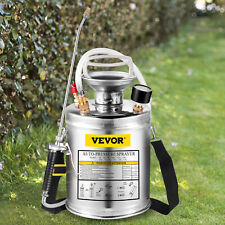 Vevor Stainless Steel Sprayer 1 Gallon Pump Sprayer W 3.3-inch Reinforced Hose