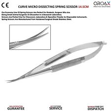 Micro Surgical Spring Curved Scissor Tissue Dissecting Ophthalmic Instruments