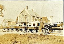 Thomaston Maine Creighton Lime Store Knox Street Steam Tractor Circa 1910