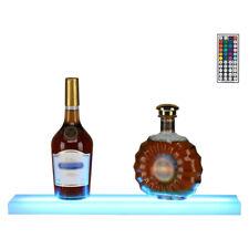 1 Step 24 Inch Wall Mounted Led Lighted Liquor Bottle Display Shelf For Home Bar