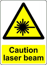 Warning Caution Laser Beam Osha Decal Safety Sign Sticker 3m Us Made