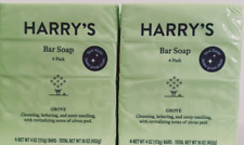 Harrys Mens Cleansing Bar Soap Wildlands Scent 4 Oz 8 Pack New