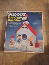 Vintage 1979 Snoopy Sno-cone Machine Complete With Damaged Box