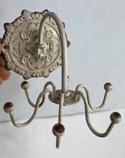 Vintage Jewelry Wall Display Hanger Jewelry Holder Rack Wrought Iron Necklace