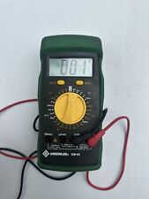 Greenlee Dm-60 Digital Multimeter With Leads Good Condition