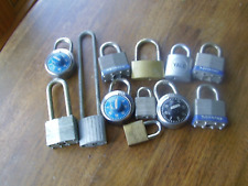 Lot Of 15 Padlocks No Keys Master Yale Russwin Eagle Abus Various Other Locks