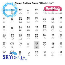 Hu-friedy Clamp Rubber Dam Black Line All Sizes Optional