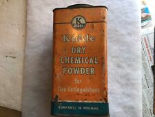 Kidde Dry Chemical Powder Fire Extinguisher Vintage Empty Tin