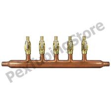 5 Port 12 Pex Manifold With Valves By Sioux Chief 672xv0599 Open