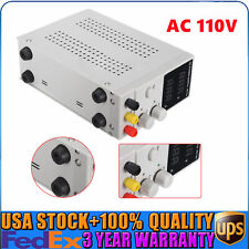 0-30a Dc Power Supply Laboratory Variable Adjustable Digital Regulated 0-10a Usa
