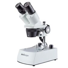Amscope 10x-30x Led Cordless Stereo Microscope W Top Bottom Illumination