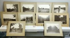 Vintage Lot Of 10 Cabinet Card Photos - 1899 Couples Rural Holiday Steam Tractor