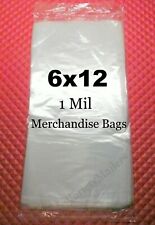 100 Clear Plastic Merchandise Bags 6x 12 1 Mil Product Bags 6x12