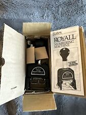 Bates Royall Rp6-7 Automatic Numbering Machine Ink Stamp Complete In Box