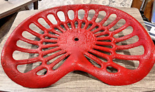 Antique 1860-1900 Deering Red Cast Iron Tractor Seat