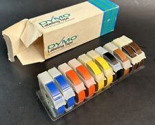 10 Rolls - Assorted Colors - Vintage Dymo Labeling Tape 38 X 144