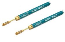 Set Of 2 Butane Mini Pencil Torches Refillable Welding Soldering Jewelry Repair