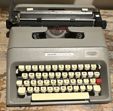Vintage Antique Olivetti Lettera 35i Typewriter 1970s W Carrying Case Bag