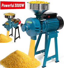3000w 110v Electric Grinder Mill Discs Grain Corn Wheat Feed Flour Cereal Mills