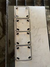 Weld On Base Plate 4x4.5 For Caster Wheels 10 Gage Mild Steel