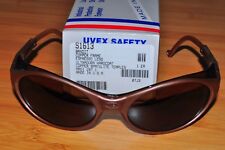 Uvex S1613 Bandit Safety Eyewear Glass Wraparound Copper Frame Espresso Lens Usa