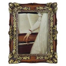 5x7 Antique Frame With Ornate Vintage Carved Decor Luxury Baroque Picture Fr...