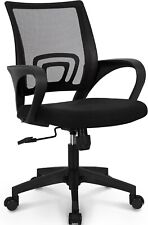 Office Computer Desk Chair Gaming-ergonomic Mid Back Cushion Lumbar Support With