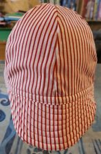 Welding Cap Made Red And White Stripes