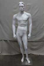 Male Full Body Manikin Full Face White Mannequin Vintage Quality Collapsible