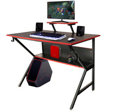 Ergonomic Gaming Desk Home Office Pc Computer K-shaped Desk Gamer Table Stand