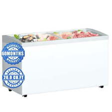 New 72 Commercial Ice Cream Chest Freezer Glass Lid Dipping Showcase 20 Cu.ft