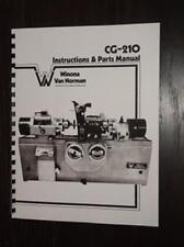Winona Van Norman Model Cg210 Crankshaft Grinder Manual