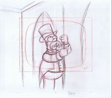 Simpsons Homer Original Art Wcoa Animation Production Pencils 314 Bf Comp