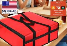A Red Insulated X-large Pizza Delivery Bag Catering Large Order L20xw20xh8