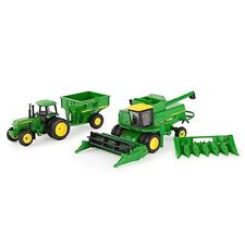 John Deere 164 Scale 5 Pc Harvesting Set 4555 Tractor 7720 Combine W2 Heads