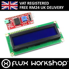 16x2 Blue Lcd With Funduino I2c Interface Mb-063 1602 Hd44780 Flux Workshop