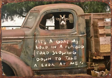 Funny Goat Art Print In A Truck Farmhouse Wall Art Country Home Decor Decor