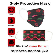3-ply Surgical Masks With Designs Face Mask Mouth Cover 501002005001000pcs