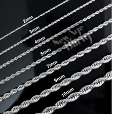 Stainless Steel Rope Chain Trendy Durable Premium Quality Mens Womens Necklace