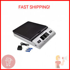 50pound Lb Digital Shipping Postal Scale With Ac Adapter Silver