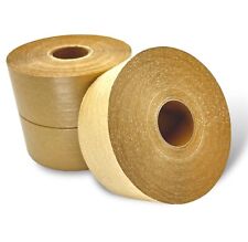 Reinforced Kraft Paper Carton Sealing Water Activated Tape 500ft 3rolls Pack