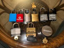 Master Lock Padlock Lot With Keys