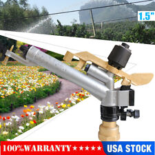 Rain Spray Gun Large Area Water Irrigation Impact Sprinkler 360 Adjustable 1.5