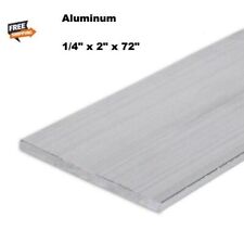 Aluminum Bar Flat Stock 14 Thick X 2 Wide X 6 Ft Long Unpolished Finish Alloy