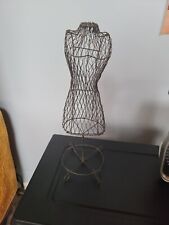 Black Wire Mesh Metal Dress Form Mannequin Jewelry Woman Jewelry Display Stand