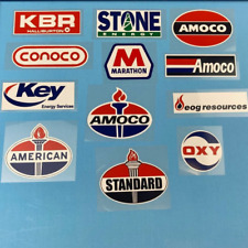 Decal Stickers Kbr Amoco Conoco Fracking Oil Field Oil Rig Deckhand Plumber