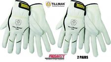 2 Pr. Tillman 1488 Truefit Top Grain Goatskin Tig Protective Welding Work Gloves