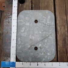 Galvanized Steel Plate Sheet 5-12 X 7-12 X 316 Entry 2 Hole Port Cover